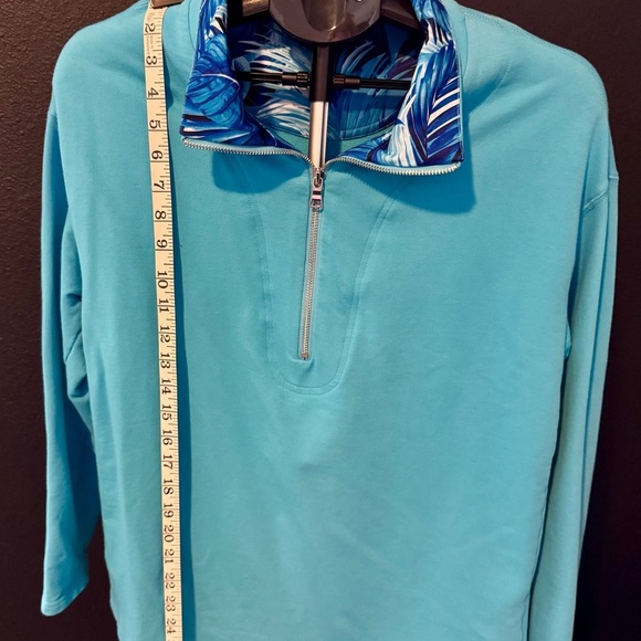 Women’s Blue Quarter Zip Pullover Sz Medium - Picture 1 of 6